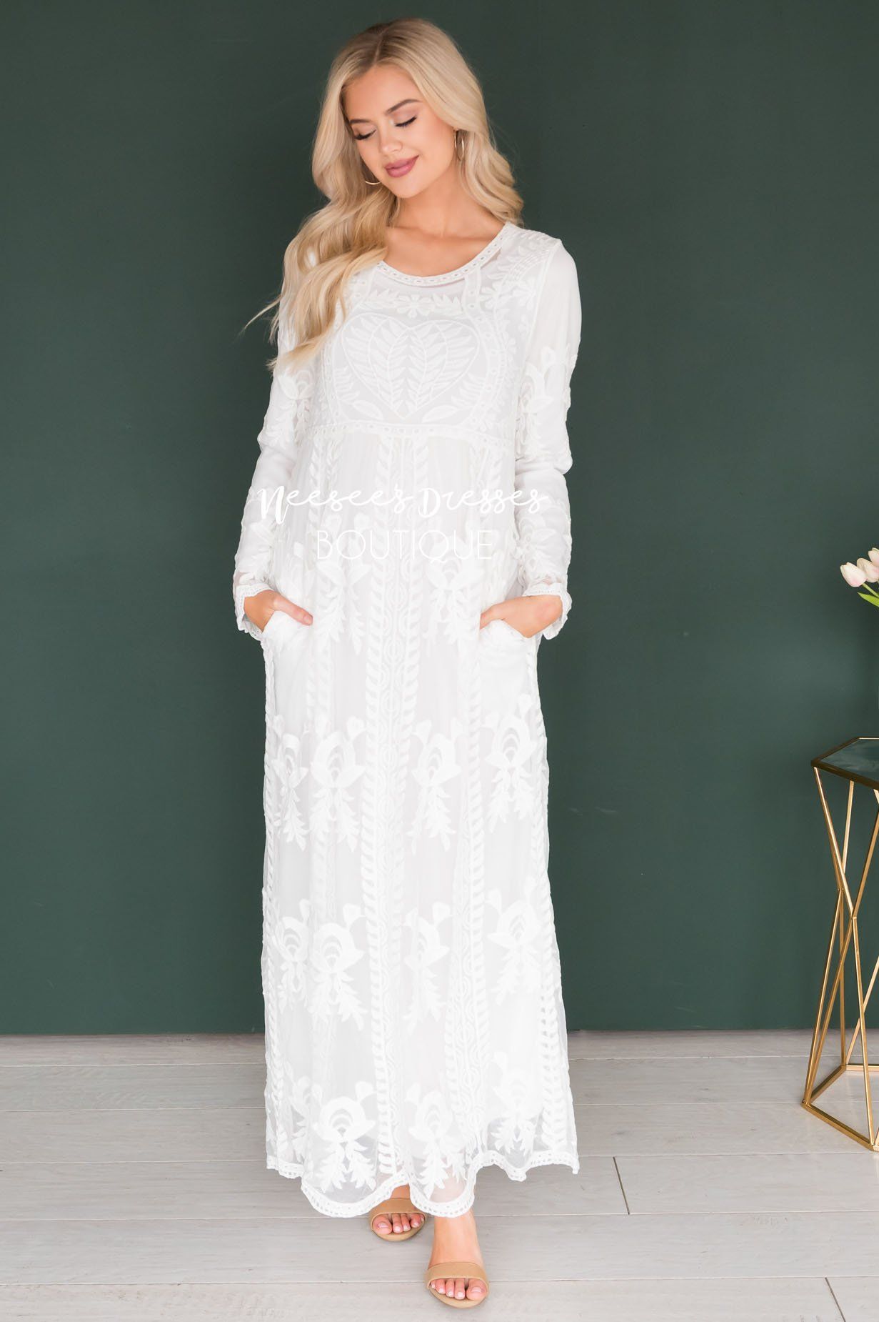 Day Dreamer Lace Full Length Dress