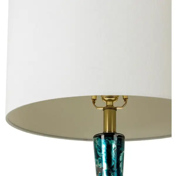 Suzannah Modern Bold Painted Glass Table Lamp - 27