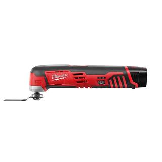 MW M12 12V Lithium-Ion Cordless Jig Saw and Multi-Tool Combo Kit W (1) 2.0Ah Battery and Charger 2445-20-2426-20-48-59-2420