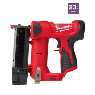 MW M12 12-Volt 23-Gauge Lithium-Ion Cordless Pin Nailer (Tool-Only) 2540-20