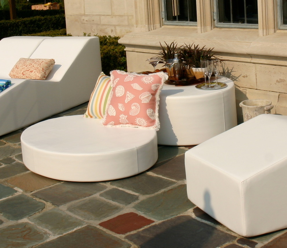 Footnote Oval Floor Pad   Contemporary   Outdoor Footstools And Ottomans   by la Fete Design  Houzz