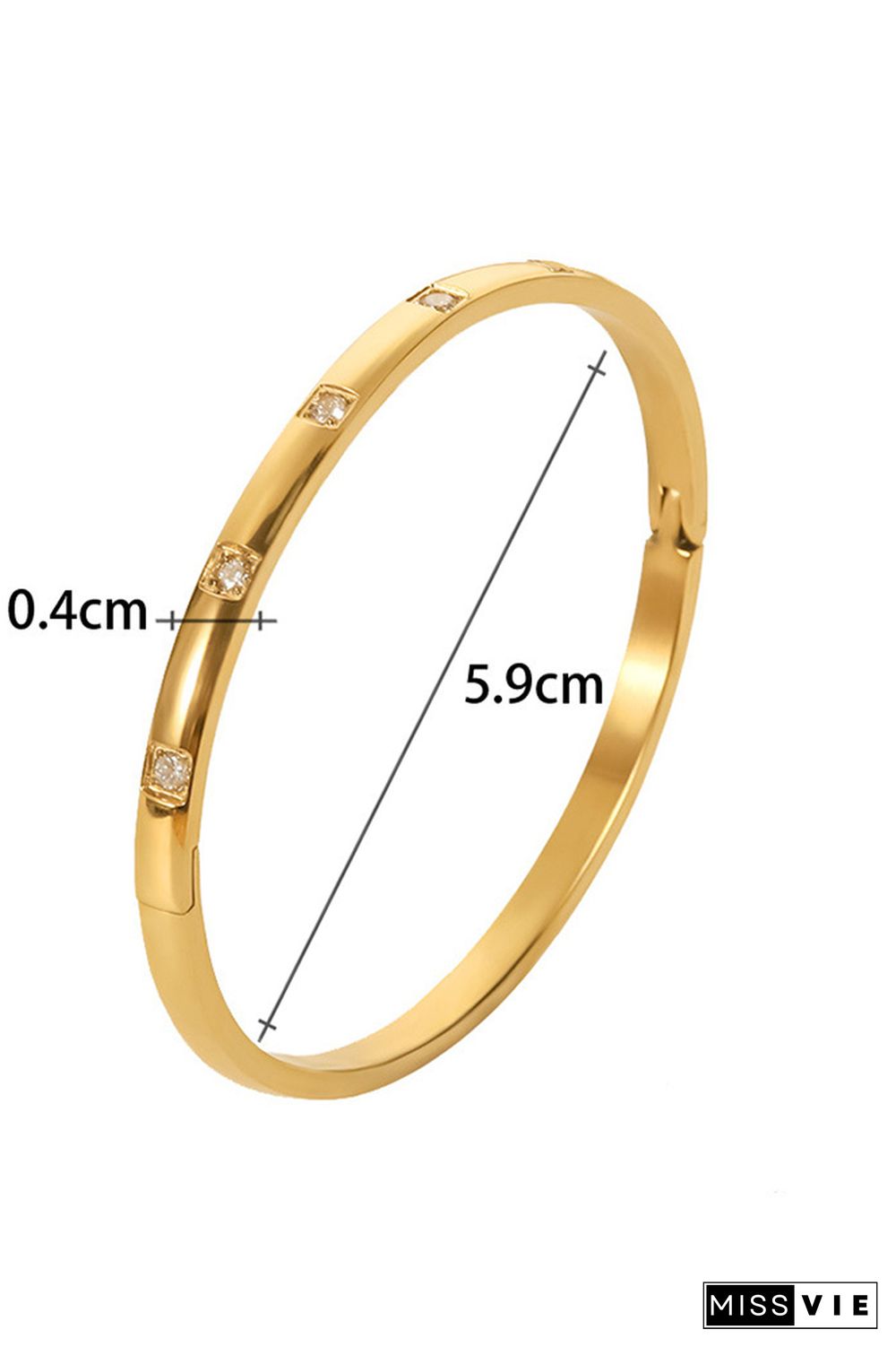 Gold Titanium Steel Bracelet MOQ 5pcs