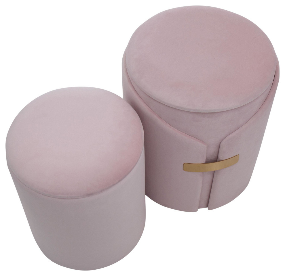 Dahlia Ottoman Set   Contemporary   Footstools And Ottomans   by LumiSource  Houzz