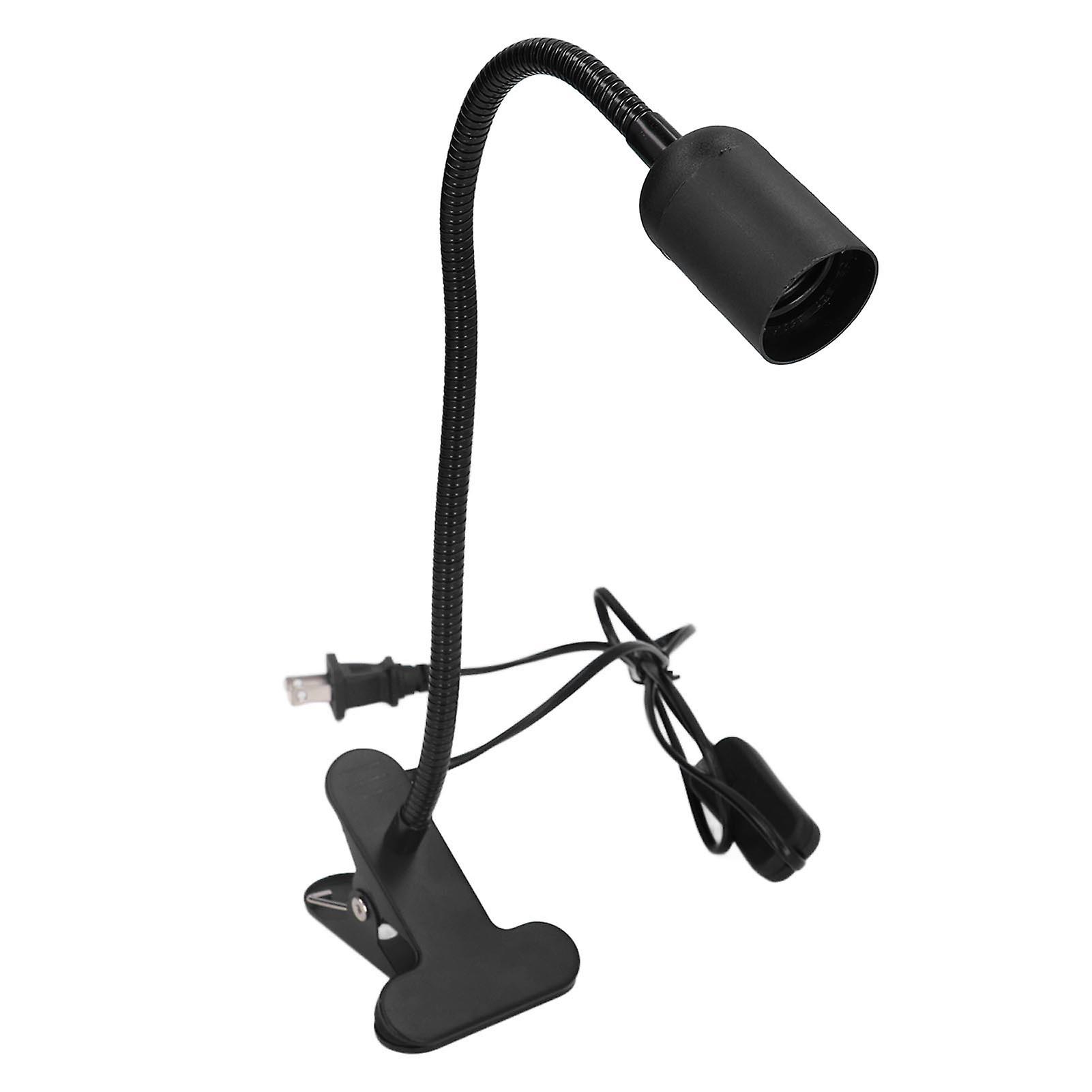 E27/E26 Clip Lamp Holder Desk Lamp Holder Night Reading Book Lamp Holder for Bedroom Dormitory 100‑240VUS Plug