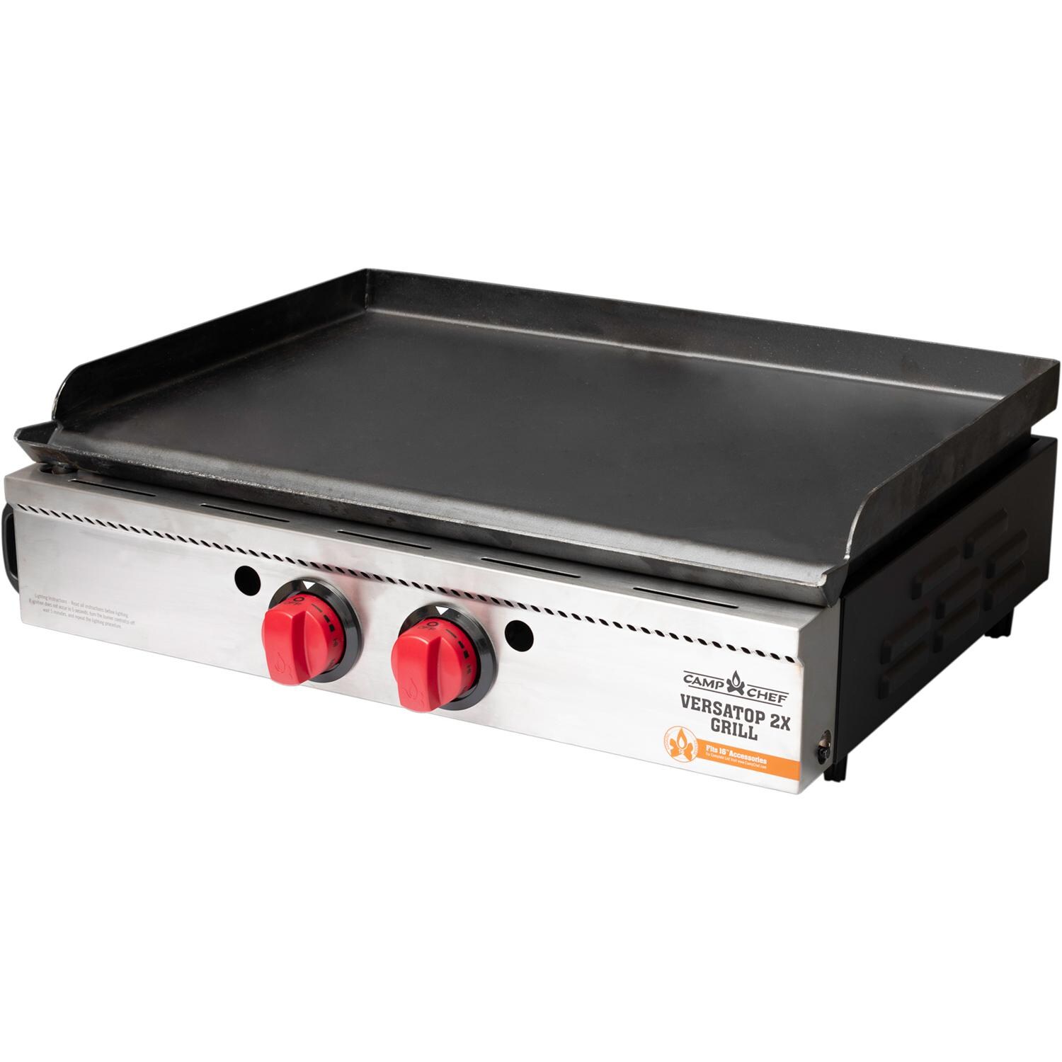 Camp Chef VersaTop 2X Two Burner Portable Flat Top Propane Gas Grill