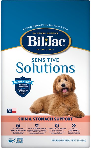 Bil-Jac Sensitive Solutions Chicken and Whitefish Recipe Dry Dog Food