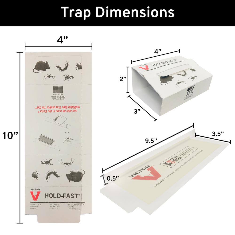 Victor Mouse and Insect Glue Trap for Tin Cat (72-Pack) M309