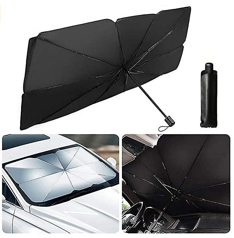 Car Sunshade， Car Windshield， 145*79cm Car Sunshade Windshield， Uv Block Car Sunshade， Umbrella Windshield， Foldable Windshield