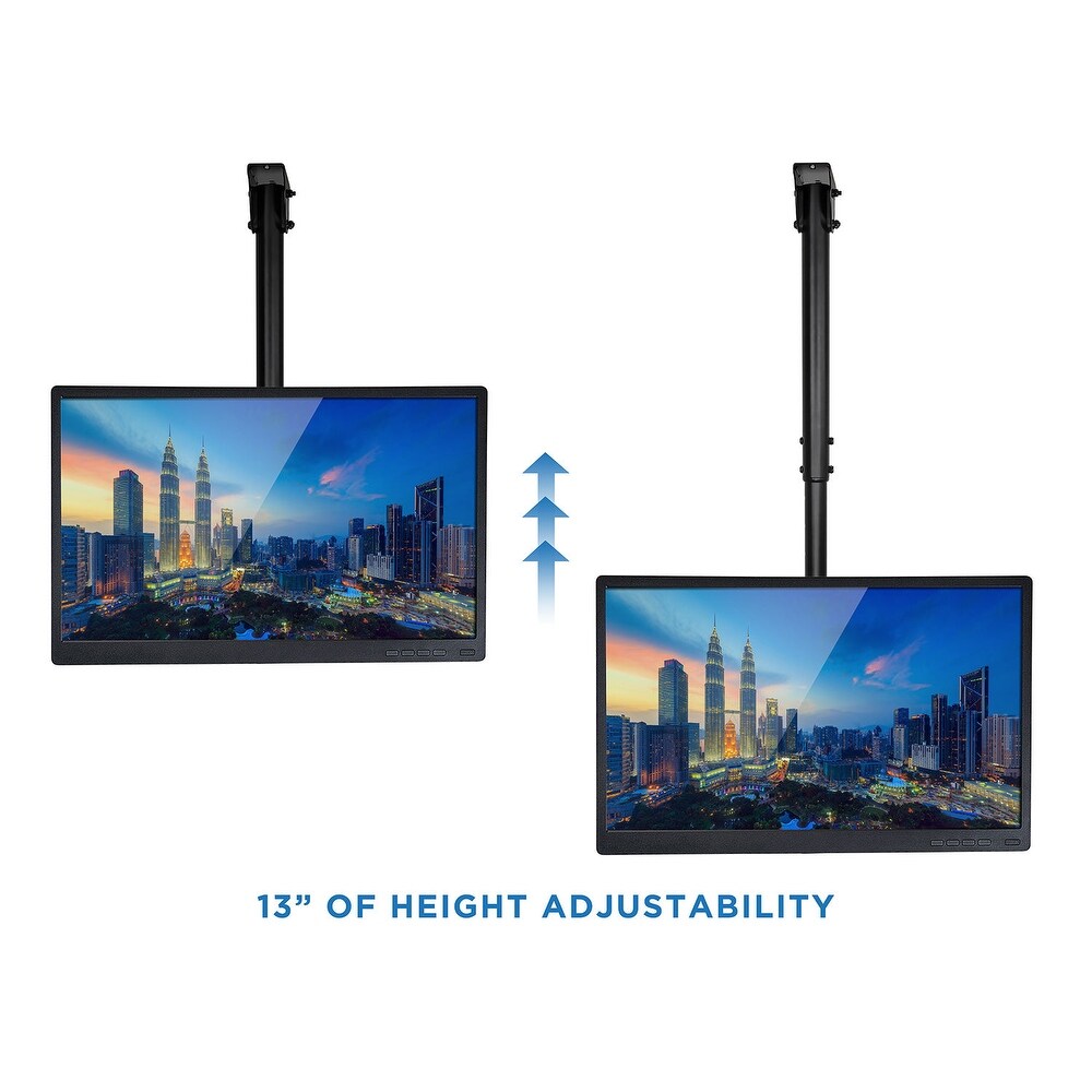 Mount It! Full Motion Ceiling TV Mount  Fits 40 75 Inch TVs