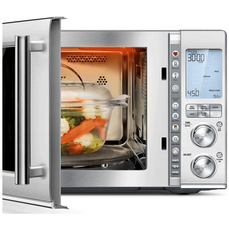 Breville the Combi Wave 3-in-1, 1.1 cu.ft. Countertop Microwave Oven with Element IQ? System BMO870BSS1BCA1