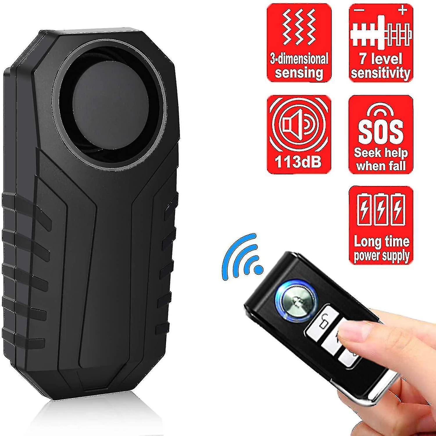 Remote Control Bicycle Alarm， Wireless Anti-theft Burglar Security Alarm For Bike Motorcycle Tricycl