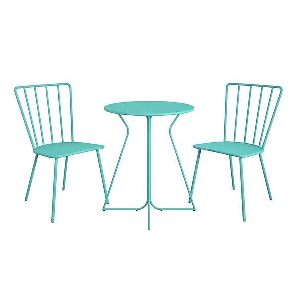 The Novogratz Poolside Gossip Collection Heidi Outdoor/Indoor 3 Piece Bistro Set