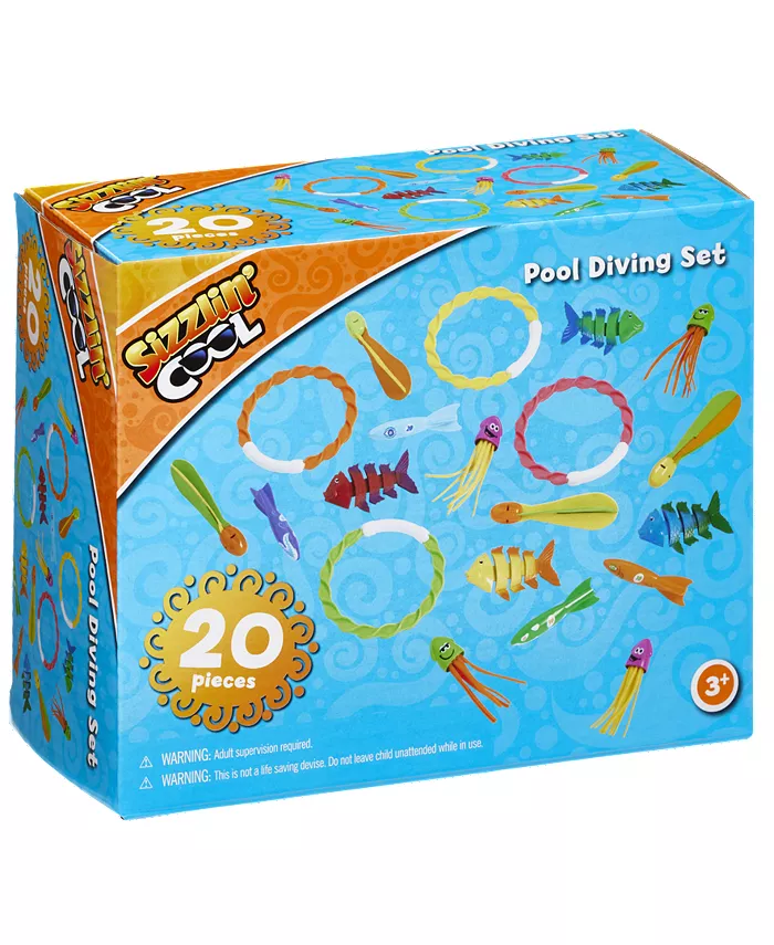 Sizzlin Cool Pool Diving Toys  20 Pieces  Created for You by Toys R Us