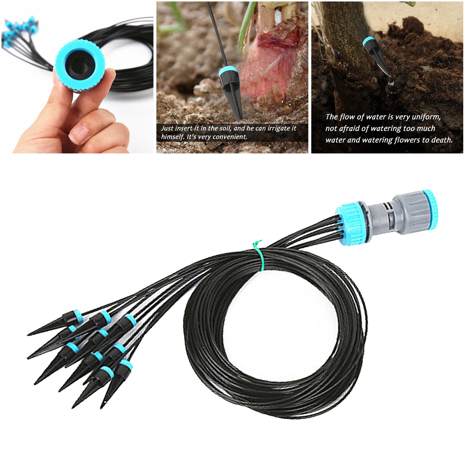 Drip Irrigation Kit Garden Irrigation System with 10 Nozzle Plant Garden Watering Drip Automatic Garden Watering kit