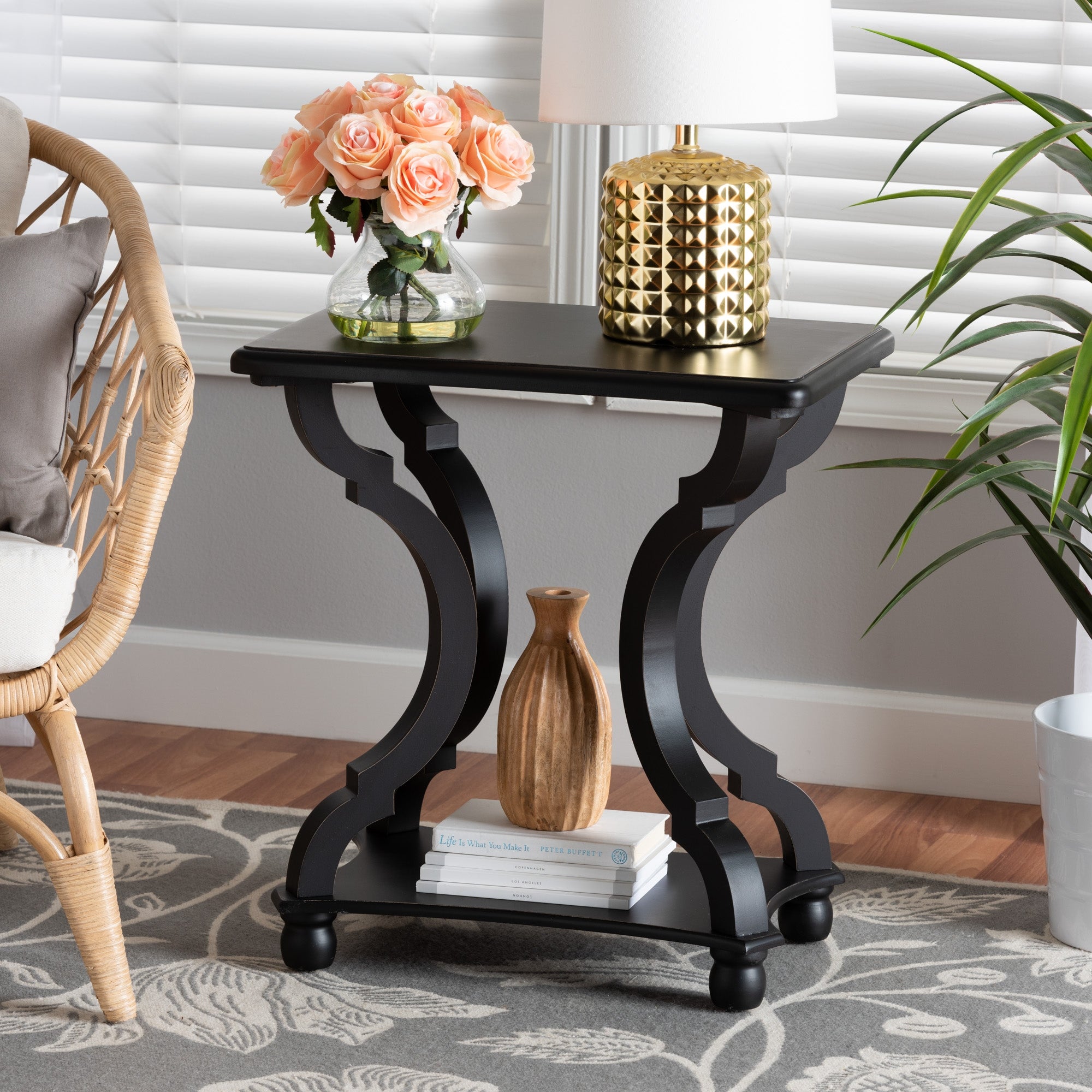 Cianna Classic and Traditional Wood End Table