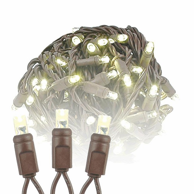 Novelty Lights Led Christmas String Lights 100 Mini Bulbs For brown Wire 50 Feet