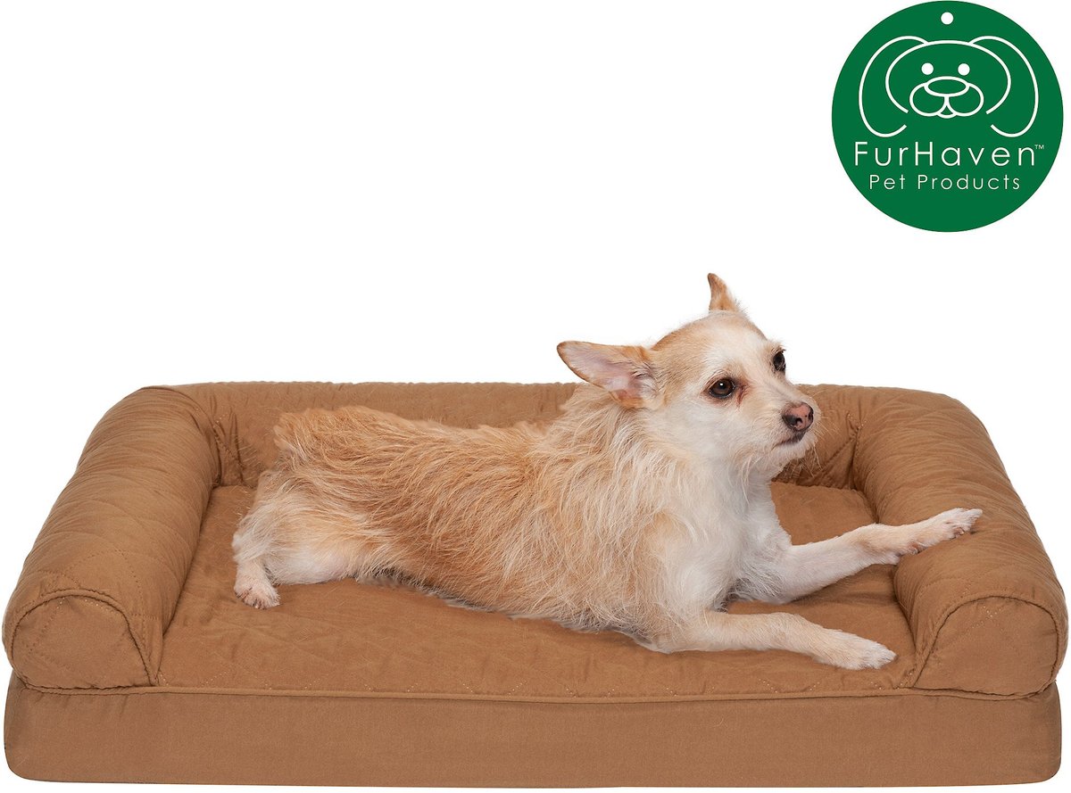 FurHaven Quilted Orthopedic Sofa Cat and Dog Bed w/ Removable Cover