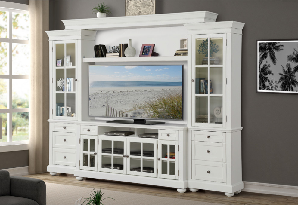 Parker House Cape Cod 4 piece 63 quotEntertainment Wall   Traditional   Entertainment Centers And Tv Stands   by Parker House  Houzz