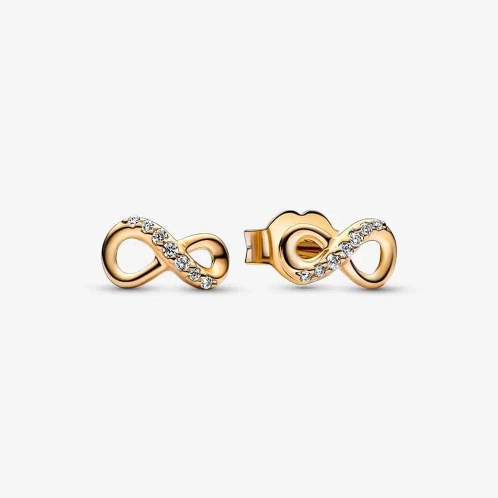 PANDORA  Sparkling Infinity Stud Earrings