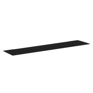 Dolle KATANA 7.9 in. x 31.5 in. x 1.8 in. Black Steel Decorative Wall Shelf with Brackets 114118