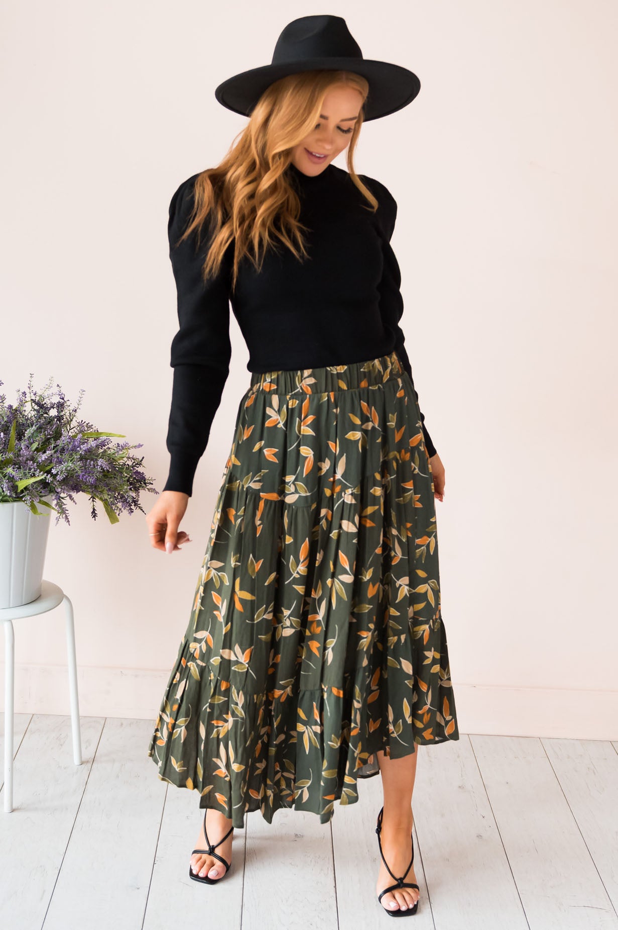 Leaves Are Changing Modest Skirt