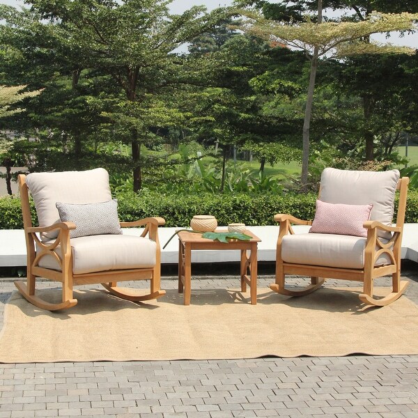 Cambridge Casual Lowell 3Piece Teak Patio Chat Set