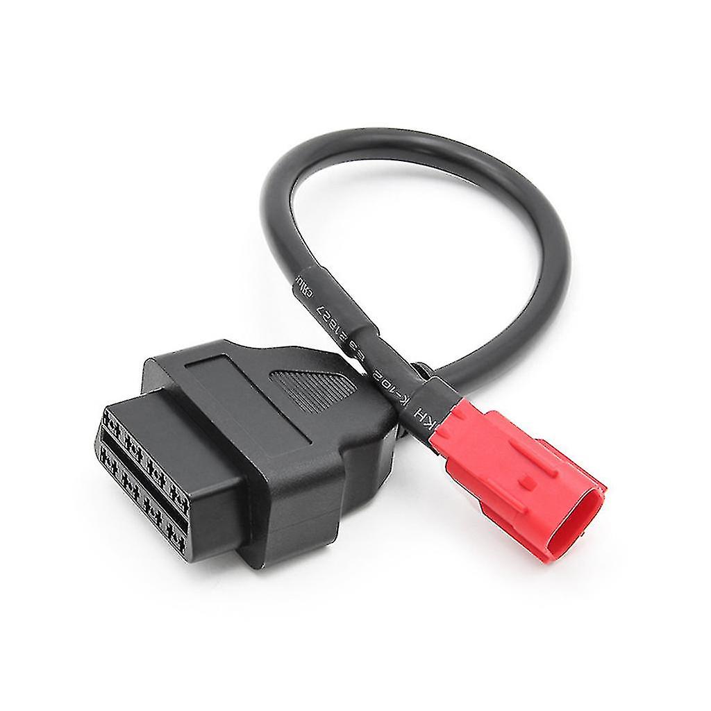 Obd2 6 Pin Connector To 16pin Diagnostic Adapter Cable Female For Moto