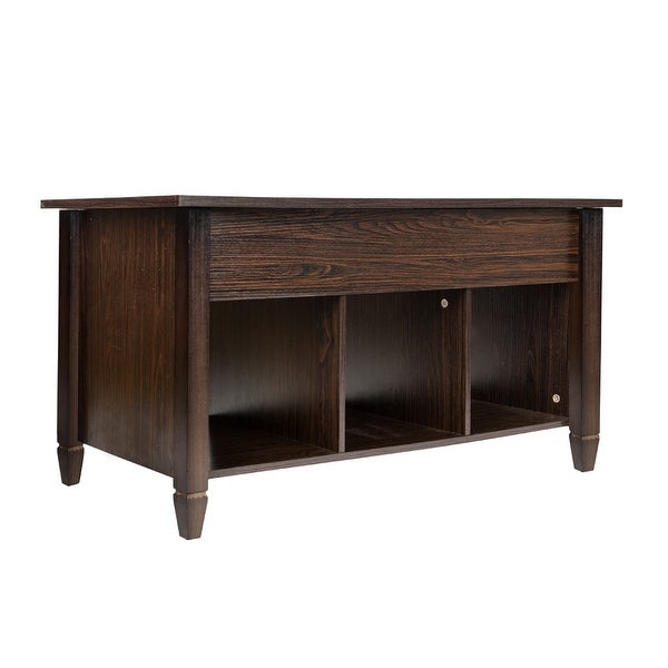 Wood Lift Top Coffee End Table with Storage