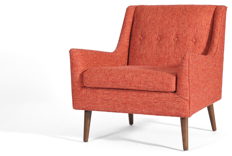 Rex Chair  Picante   Midcentury   Armchairs And Accent Chairs   by Gingko Furniture  Houzz