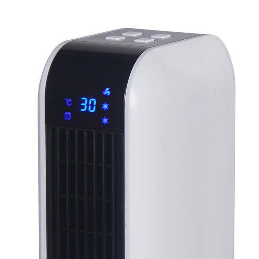 Optimus 17 in. Oscillating Tower Electric Ceramic Space Heater with Remote Control 985109272M