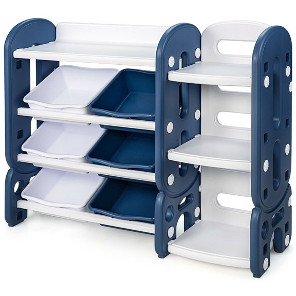 Costway 42135867 Kids Toy Storage Organizer with B...