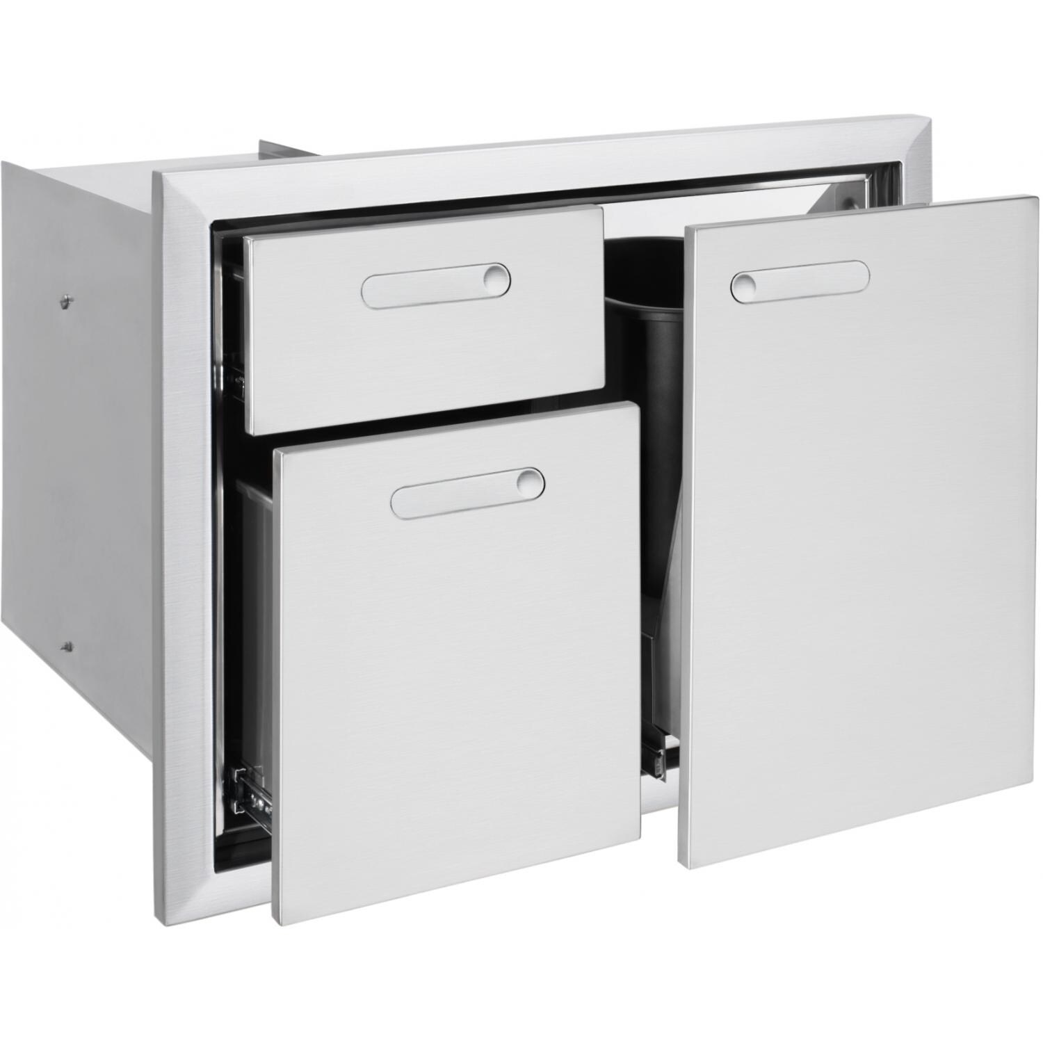 Lynx Ventana 30-Inch Trash Center And Double Drawers