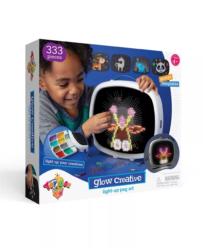 Geoffreys Toy Box Glow Creative Light-Up 333 Pieces Peg Art  Created for Macys