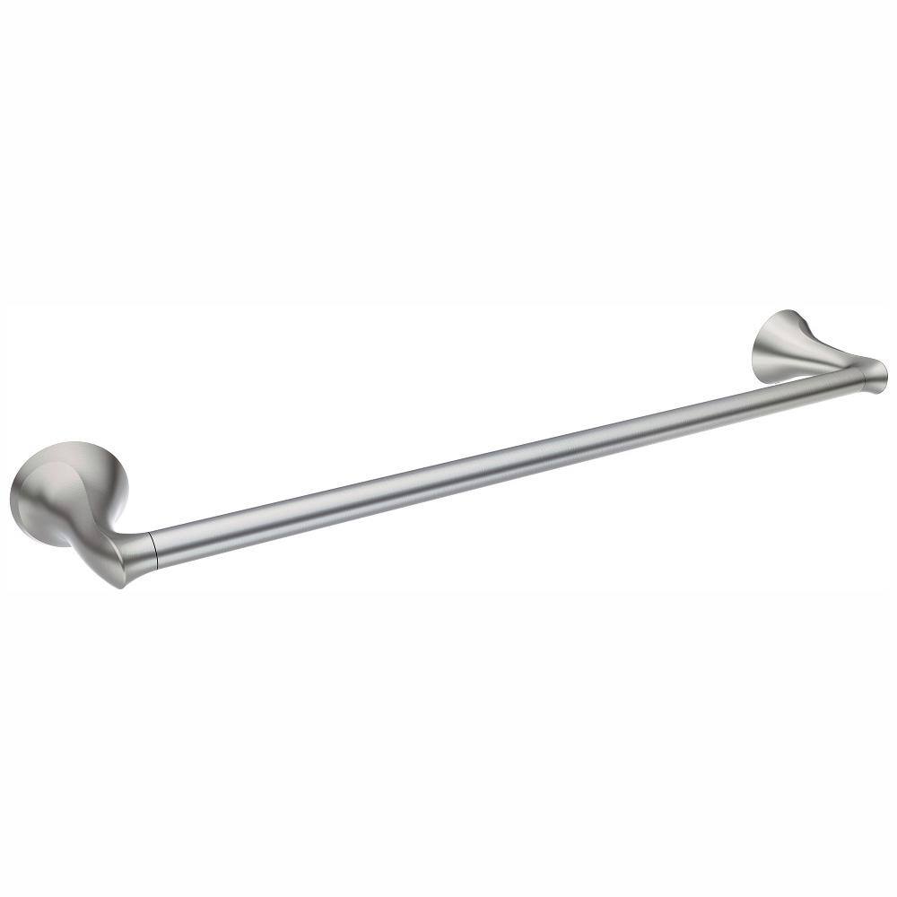 MOEN Darcy 18 in. Towel Bar with Press and Mark in Brushed Nickel MY1518BN