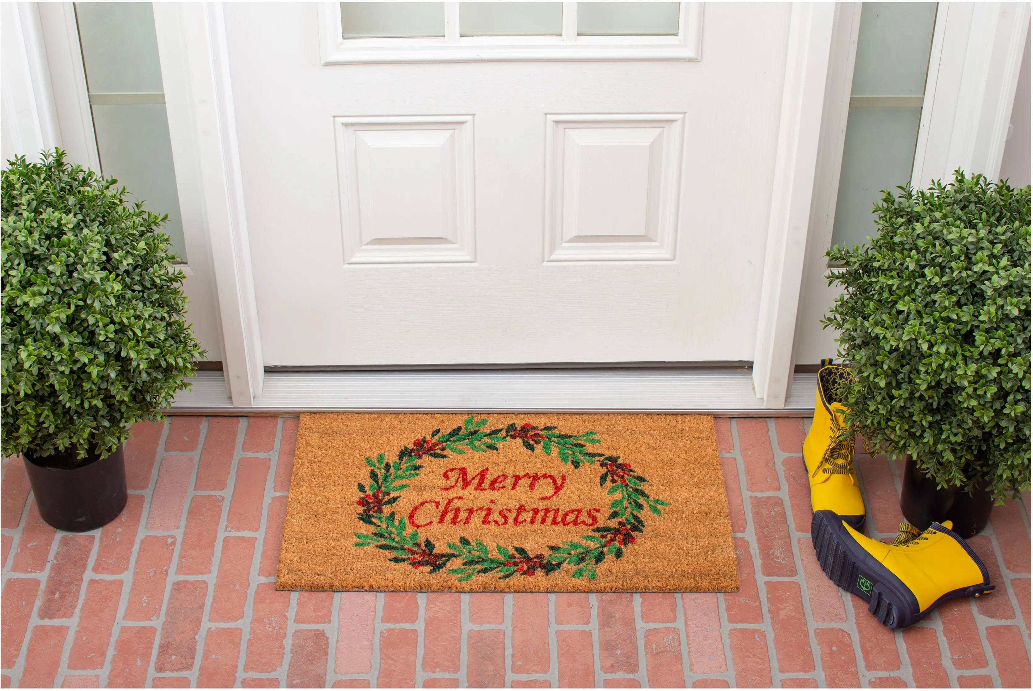 Christmas Wreath Doormat