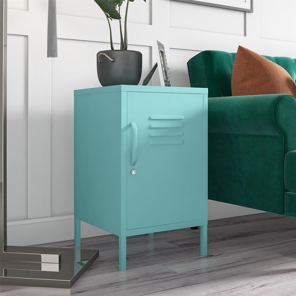 The Novogratz Cache Metal Locker End Table