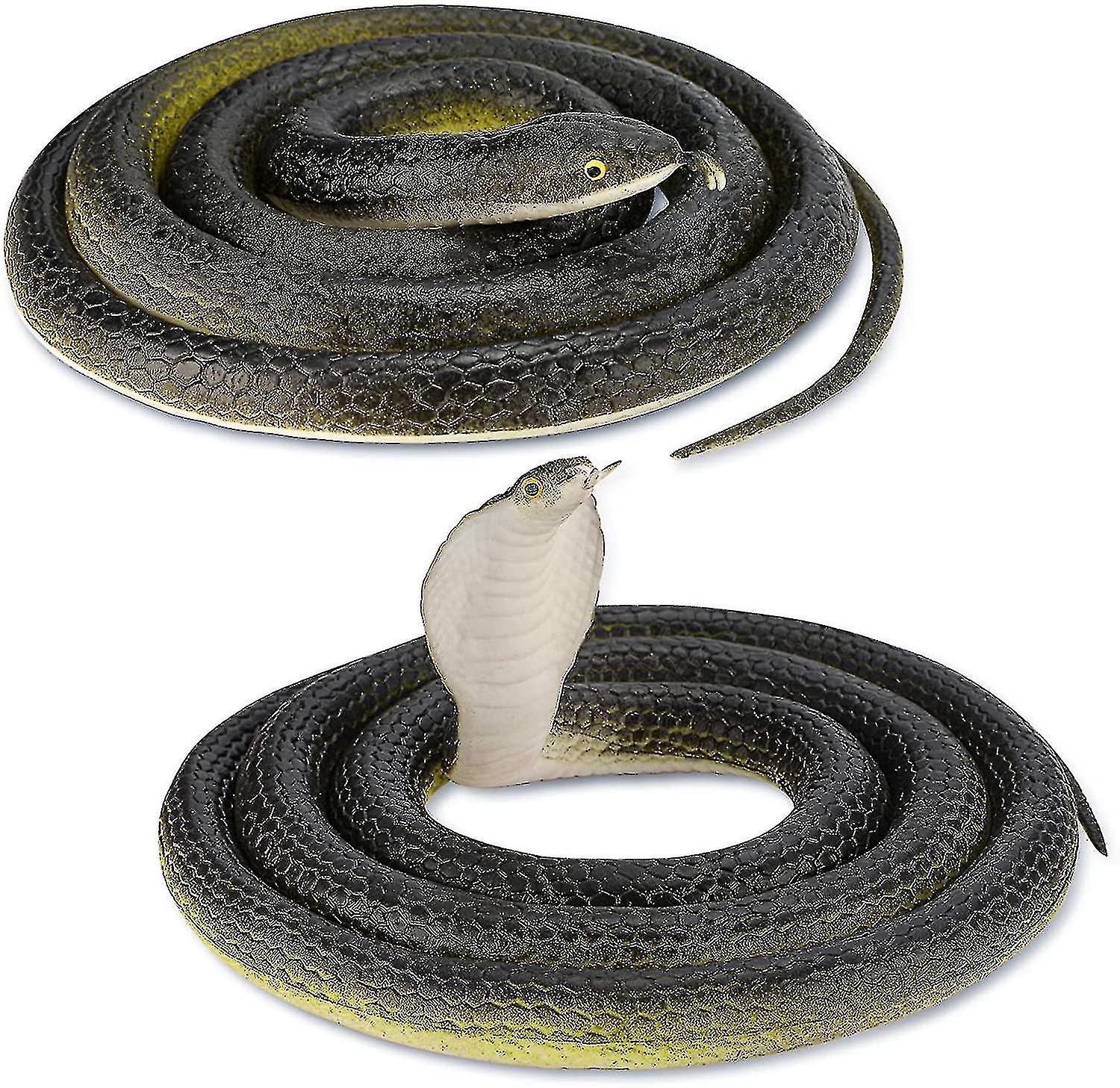 Realistic Rubber Snake 2pcs 120cm Large Rubber Snake Snake Toy