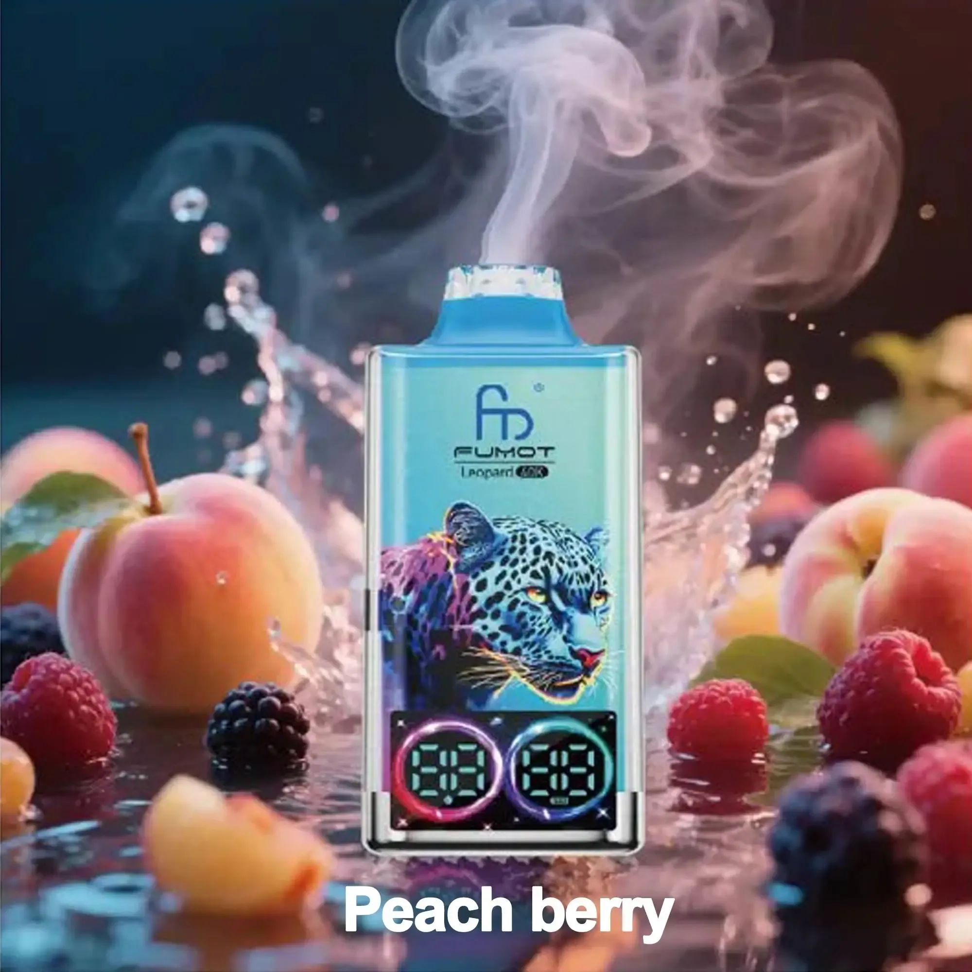 Fumot 40K Leopard Disposable Vape - Peach Berry