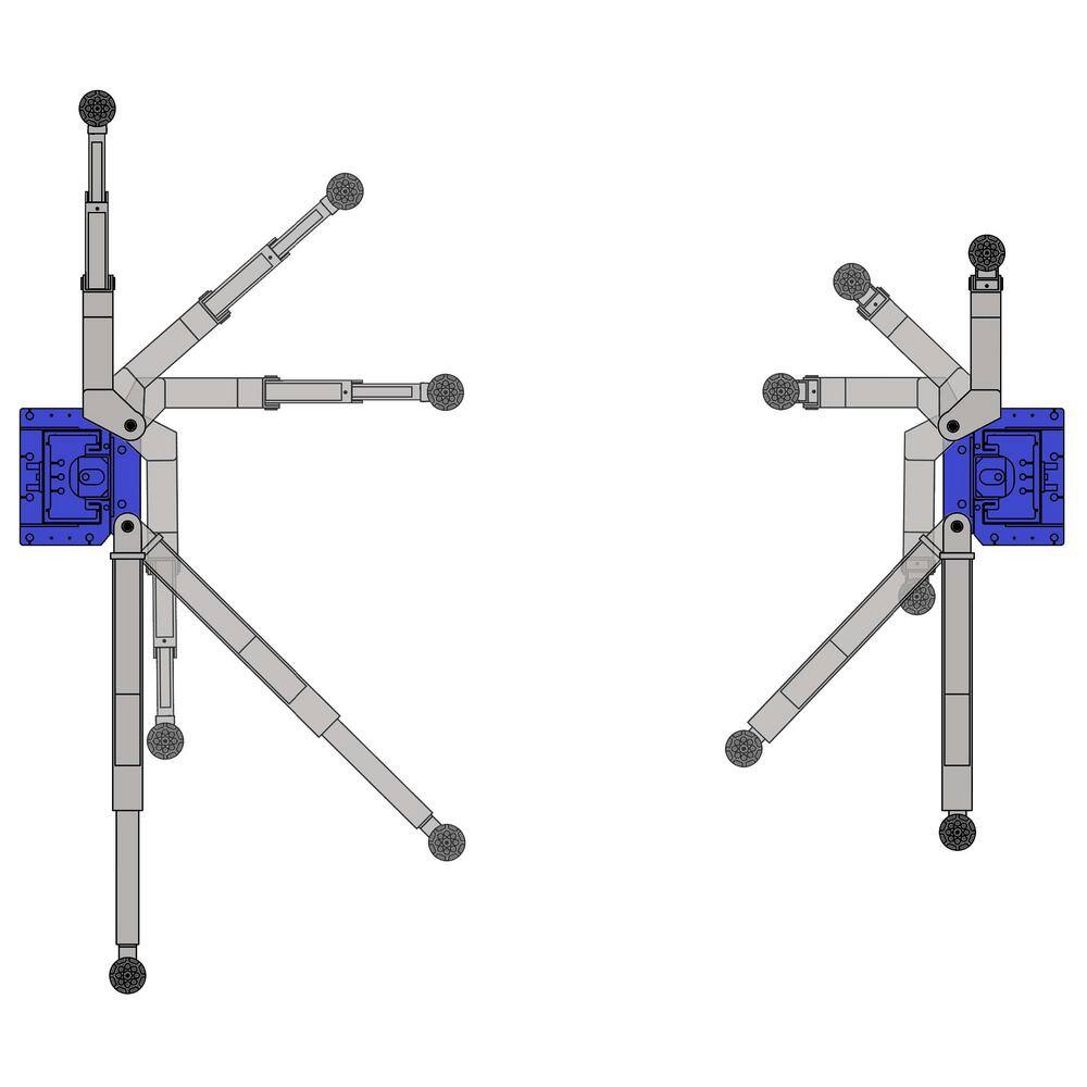 iDEAL 2-Post Car Lift AssymetricSymmetric Direct Drive 10000 lbs. Capacity ALI Certified with PU TP10KAC-DX