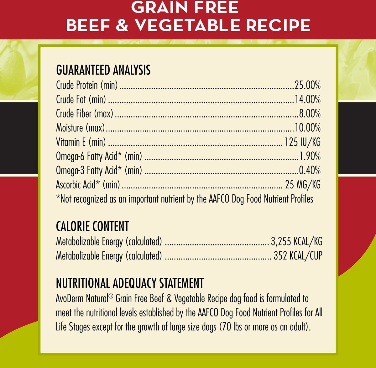 AvoDerm Beef and Vegetables Recipe Grain-Free Dry Dog Food