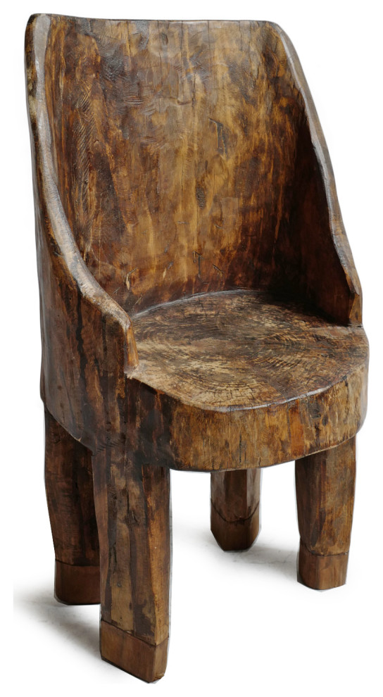 Consigned Vintage Naga Tribe Chair 3   Rustic   Armchairs And Accent Chairs   by Design Mix Furniture  Houzz