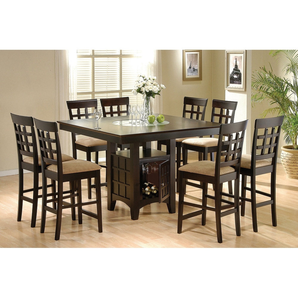 Coaster Furniture Clanton Square Counter Height Dining Set Cappuccino