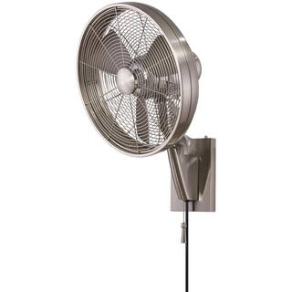 MINKA-AIRE Anywhere 15 in. IndoorOutdoor Brushed Nickel Wall Mount Fan F307-BN