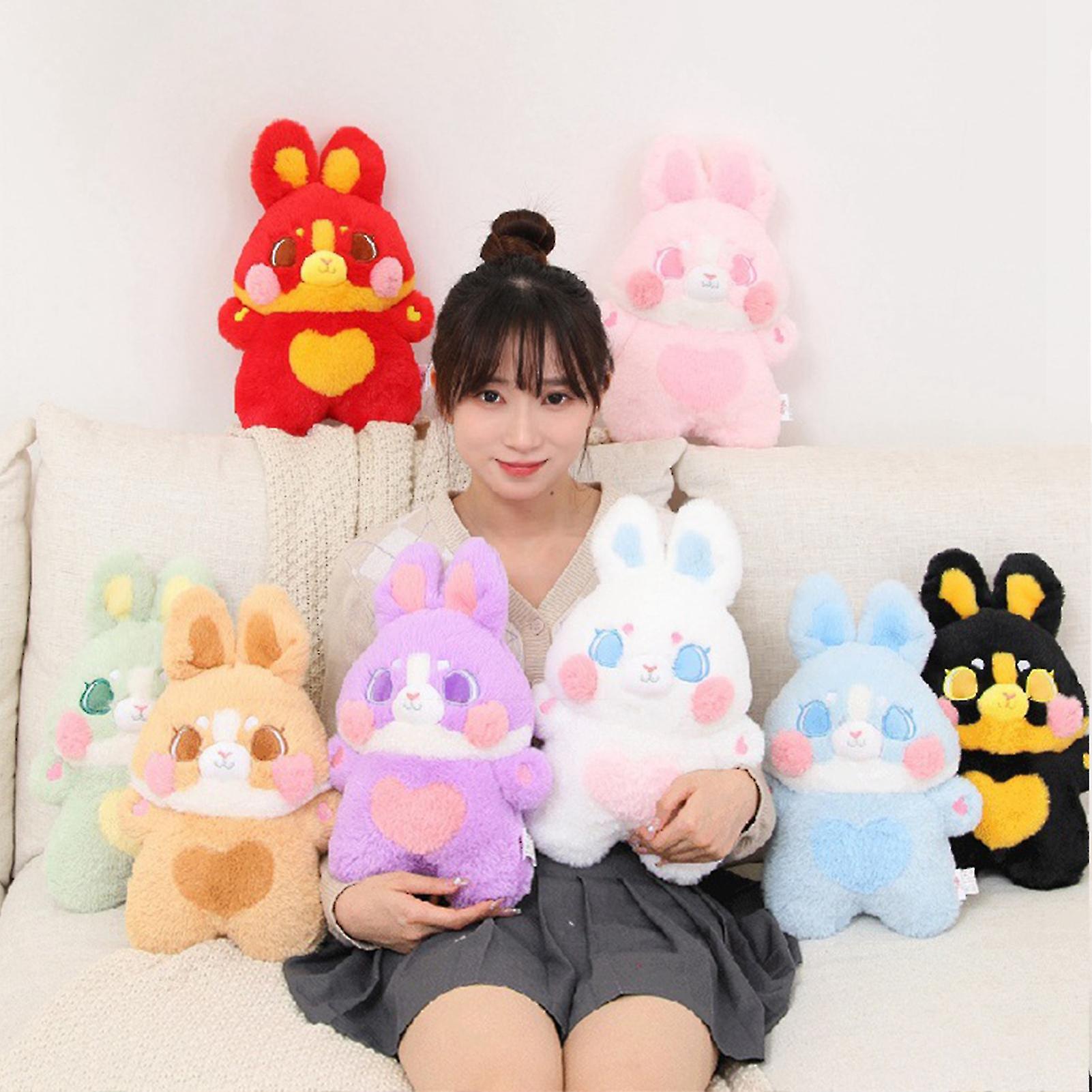 35cm Rabbit Plush Toy Filled Fully Sleep Companion Appease Toy Lovely Plushies Ornament Fluffy Stuffed Animal Plush Cartoon Doll Toy Girl Toy