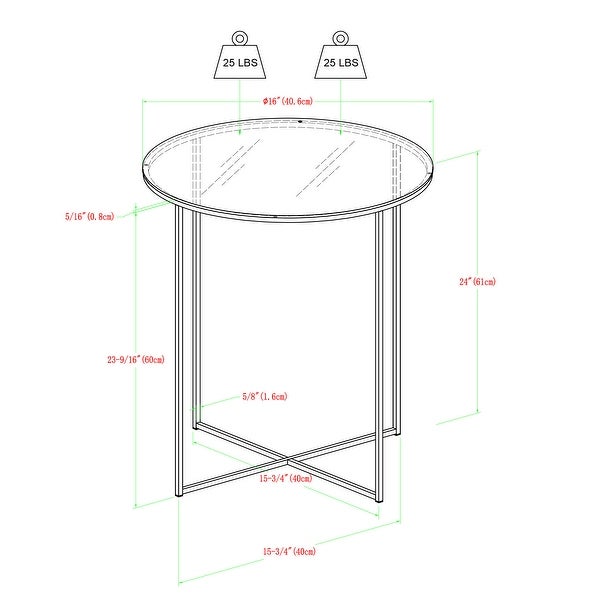 Middlebrook Helbling Modern Round Side Table