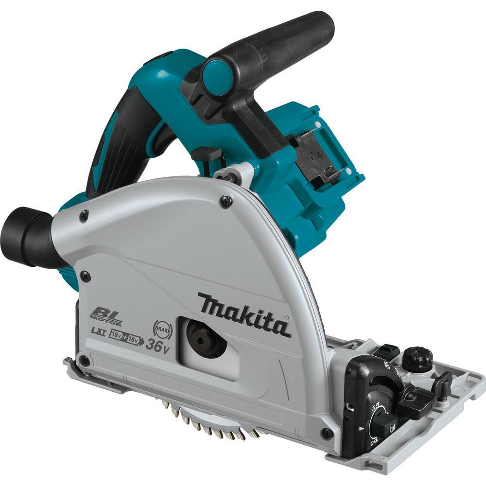 Makita 18V X2 LXT Lithium-Ion (36V) Brushless Cordless 6-12 in. Plunge Circular Saw with AWS (Tool Only) XPS02ZU