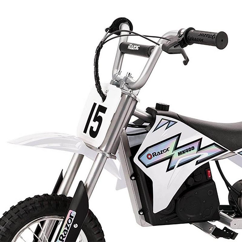 Razor MX400 Dirt Rocket Electric Motocross Motorcycle Bikes， 1 Black and 1 White