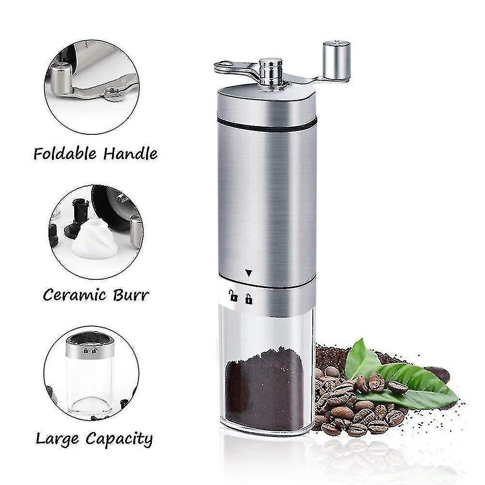 Portable Coffee Grinder Stainless Steel Adjustable Handheld Coffee Grinder  Bean Coffee Grinders