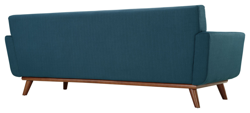 Azure Engage Sofa Loveseat and Armchair Set of 3   Midcentury   Sofas   by Morning Design Group  Inc  Houzz