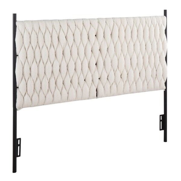 Silver Orchid Braided Matisse Queen Headboard - - 35450123